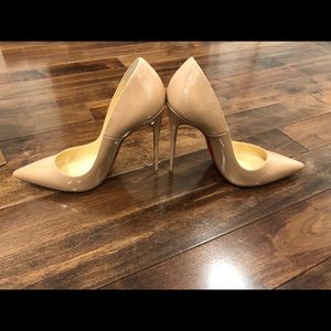 Louboutin So Kate Pumps 120mm Nude sz 40
